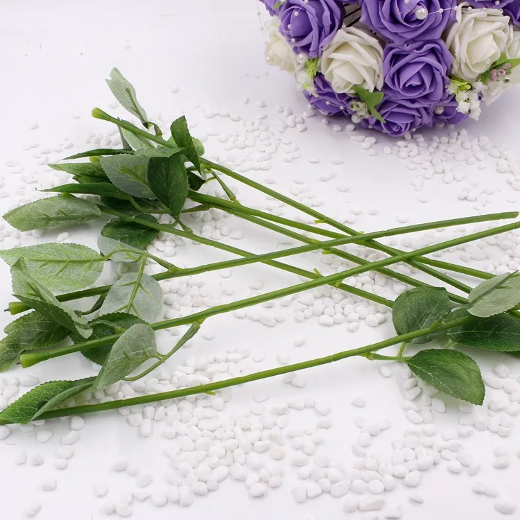 Simulation Of Artificial Flower Stem Flower Arranging Wire Sticks Green