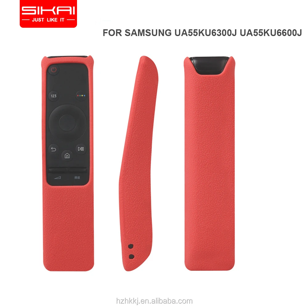 

SIKAICASE 2018 High Quality Remote Shell For Samsung Smart TV Silicone Case For TV Controls Anti Drop Cover For UA55KU6300J, Red;blue;black;green etc