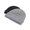 Customized logo adult wool blend 12 gg double layers beanie hat for skiing