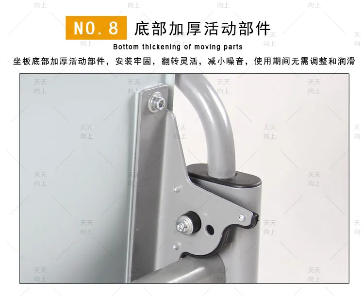 PE/PP Classroom Desk and Chair Fixed Student School Chair and Desk Set Classroom Furniture