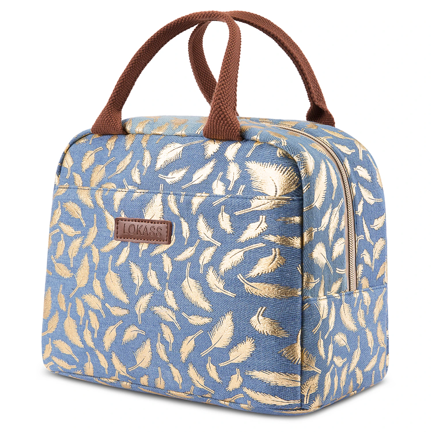 

Lokass Insulated Lunch Bag Cool Tote Cooler Organizer Holder Insulated Thermal Picnic Food Lunch Cooler Bag for Women, Blue/red/grey