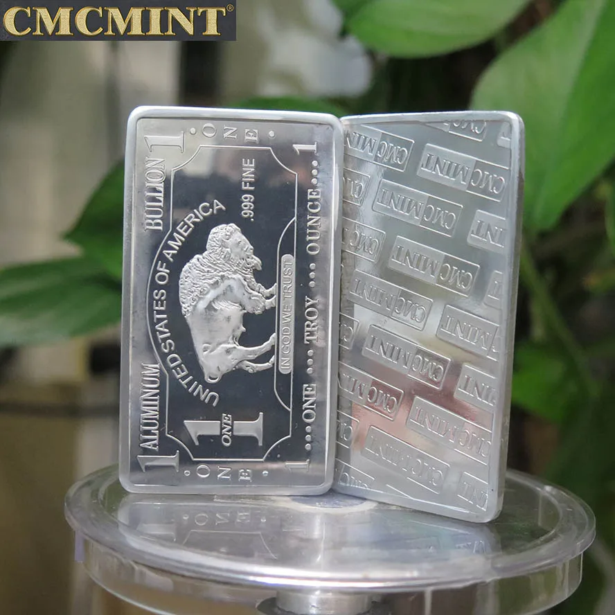 Aluminum Bars Prices 1 Oz 999 Fine Aluminum Buffalo Bullion Bars B62b