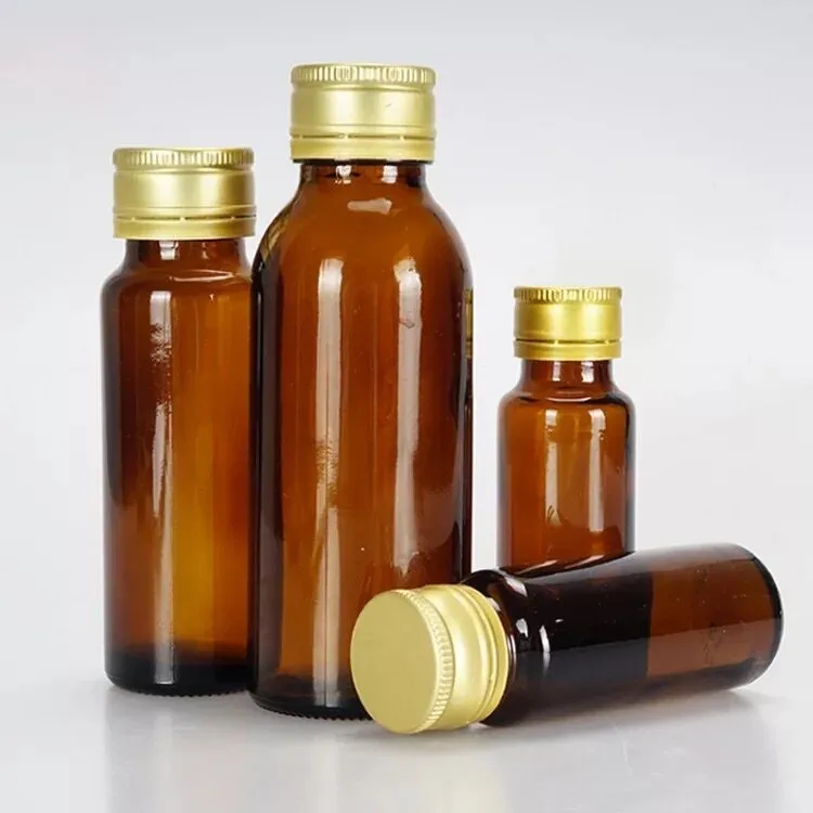 Amber Liquid Pharmaceutical Medicine Syrup Bottle 100ml Oral Liquid