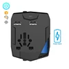Rohs travel power adapter 100 240v ac travel plug with built in powerbank power bank uk plug