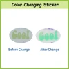 Cold Sensitive Color Changing Sticker, Food Temperature Indicator Label