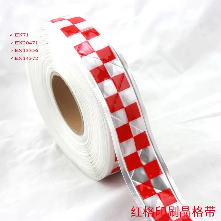 Warning Reflective Tape Sew On Clothes / Reflective Tape For Uniform
