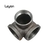 malleable iron pipe plumbing tee fittings side outlet elbow black 3 way elbow connector