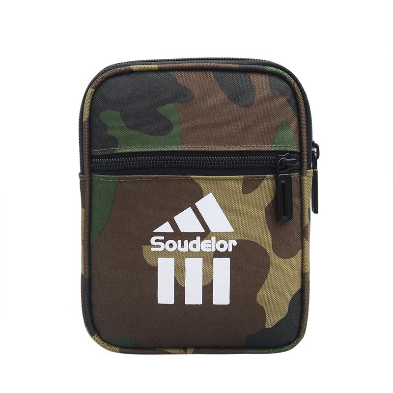 

Wholesale Zipper Pockets young sport travel waist flight bag with shoulder strap, Black/blue/army green