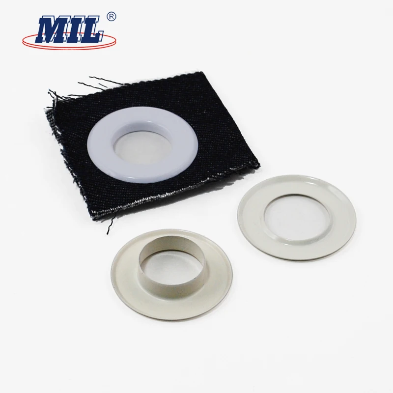 Wholesale Clothing Custom White Enamel Round Brass Metal Eyelet For Shoes