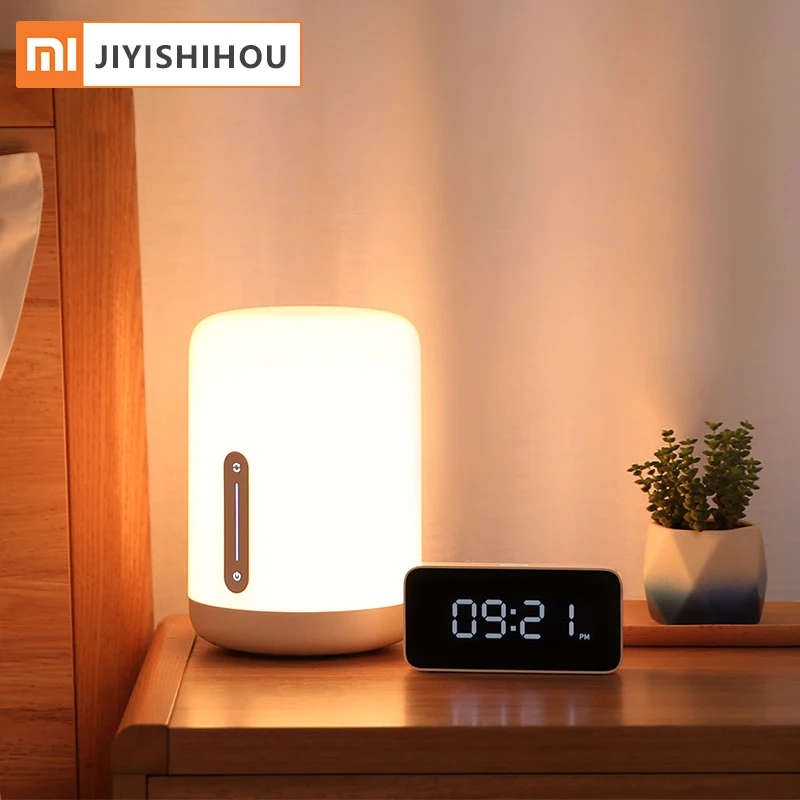 Xiaomi Mijia Bedside Lamp Modern Design Smart WIFI Phone Control Changing Color Xiaomi Yeelight Bedside Lamp