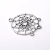 Zinc alloy silver color fishing net fashionable jewelry necklace metal pendant