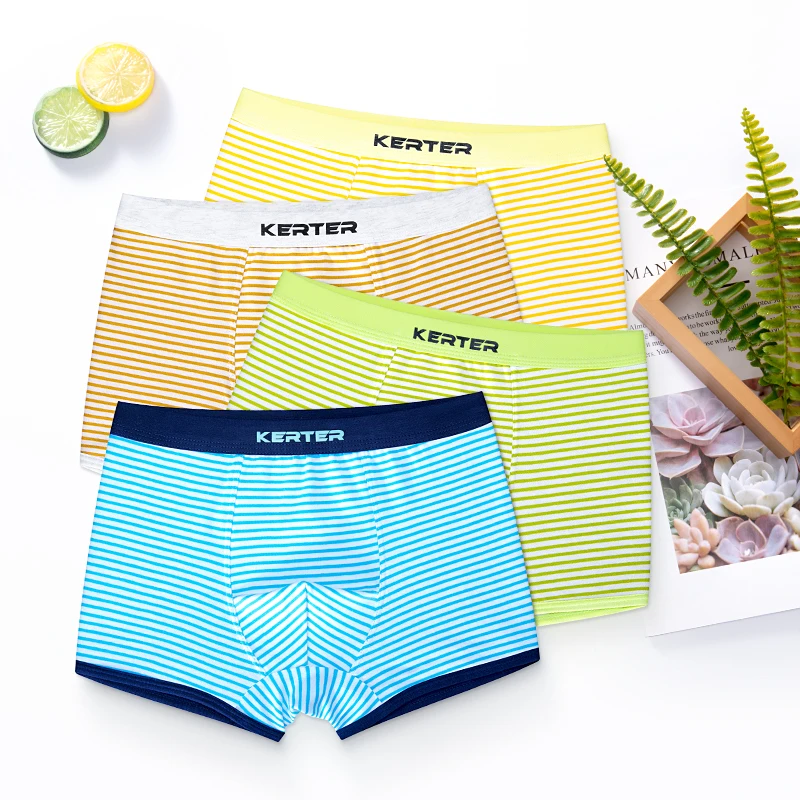 

Wholesale Fashion Briefs Seamless Striped Cotton Young Little Child Unisex Teen Underwear For Kids Boys, Blue cotton underwear for boys
