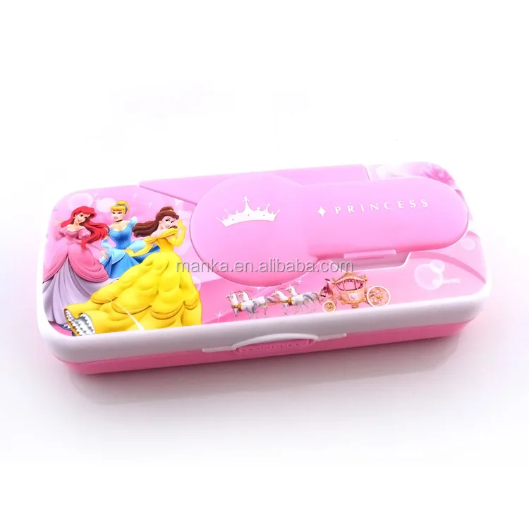 
new design boy and girl plastic pencil case with scissor 