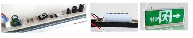 Hanging Emergency Exit Sign LED 3W 1.5Hour Battery Backup Rechargeable Fir Emergency