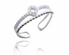 Trendy fashion toe ring cubic zirconia sterling silver 925