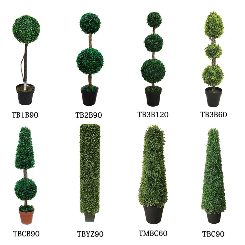 artificial topiary trees