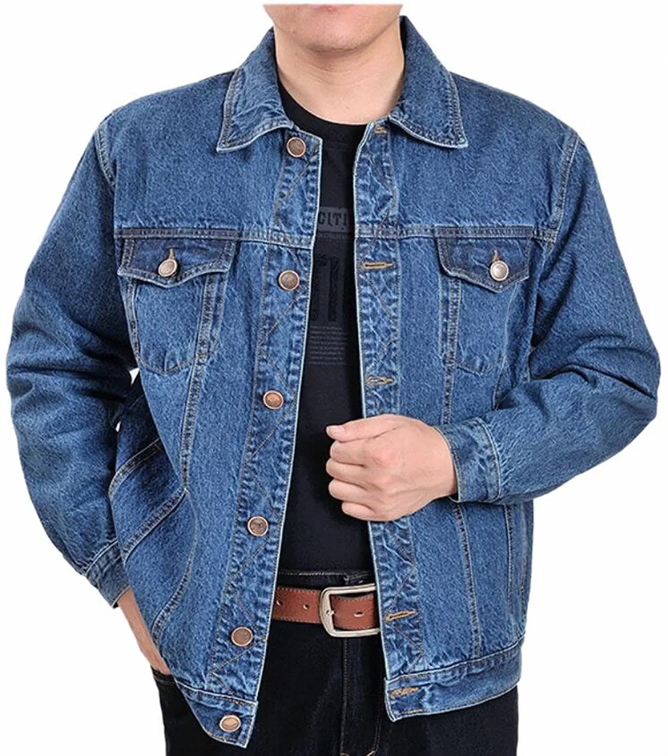 Классическая джинсовая куртка мужская