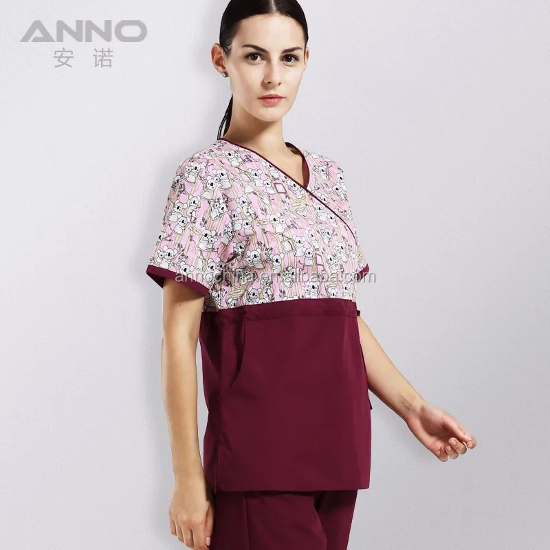 Full Printing Maternity Nurse Uniform,Women Scrubs Buy Maternity