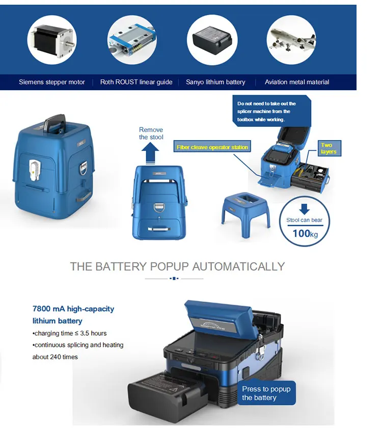 Signal fire AI-7S AI-7V splicing machine fusion splicer for fiber optic cable