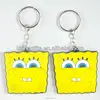 Cute anime customized make your own logo glow in the dark emoji keychain