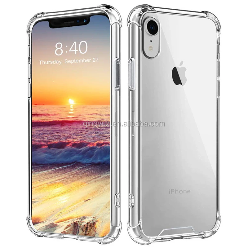 Wholesale Clear For iPhone XR Case 2019, TPU PC Shockproof Case For iPhone XR, For iPhone XR Ultra Thin Bumper Hardshell Case