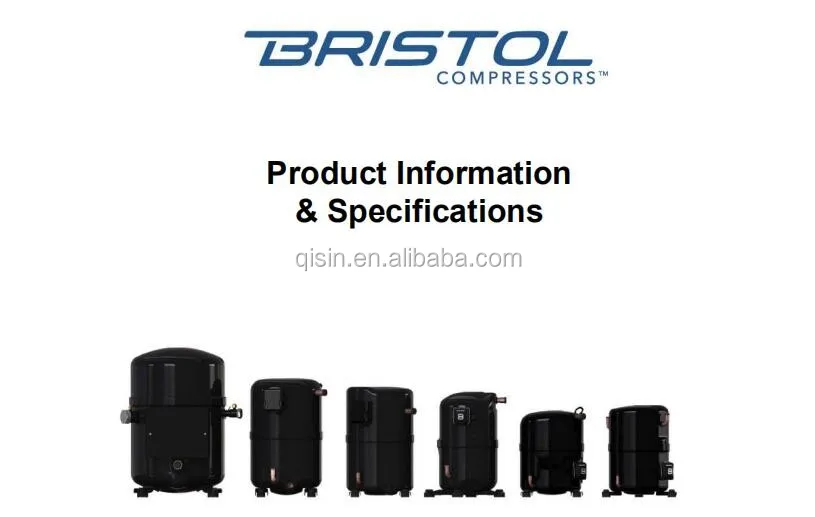 Bristol Reciprocating Compressors H2bg094d H2bg104dbef H2bg124dbef