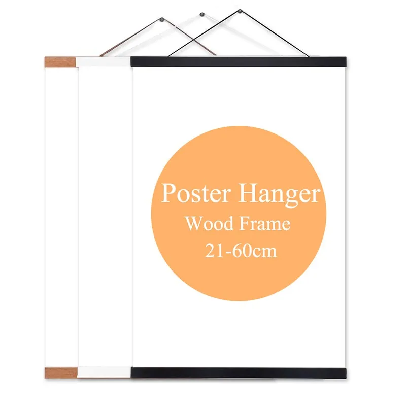 Light Wood Wooden Frame Frames Hanger For Photo Picture Canvas