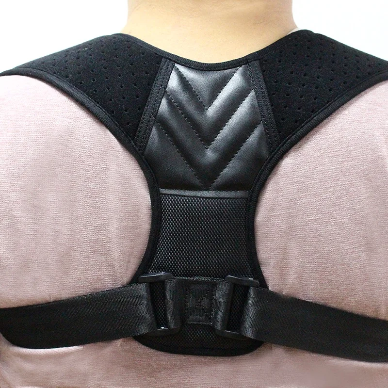 

Comfortable Back Corrector Posture, Adjustable Posture Corrector Lumbar Support, Black