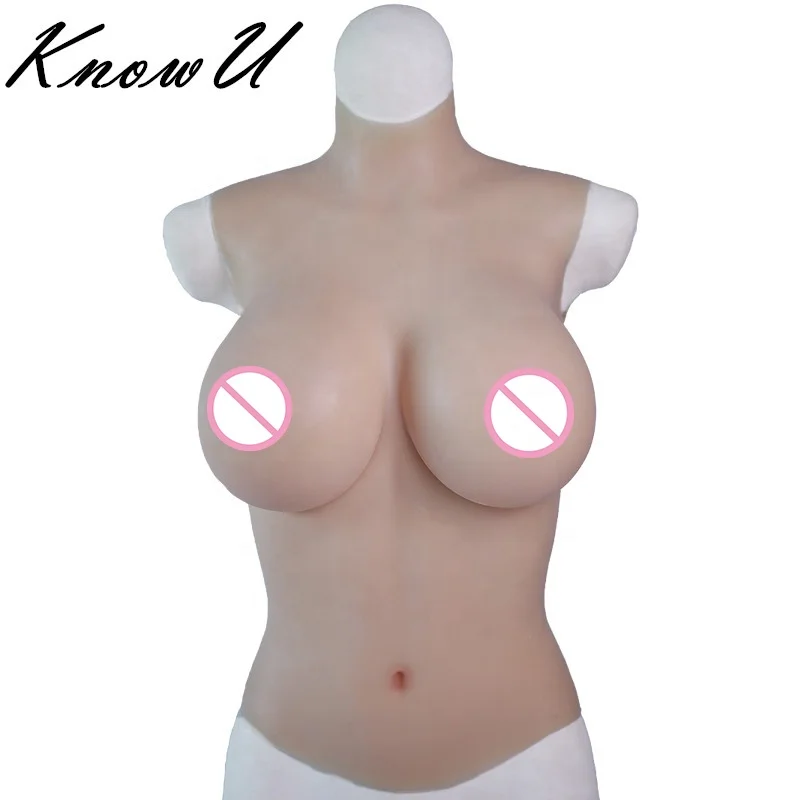 

2020 New Memory Crossdress G cup one piece silicone breast forms