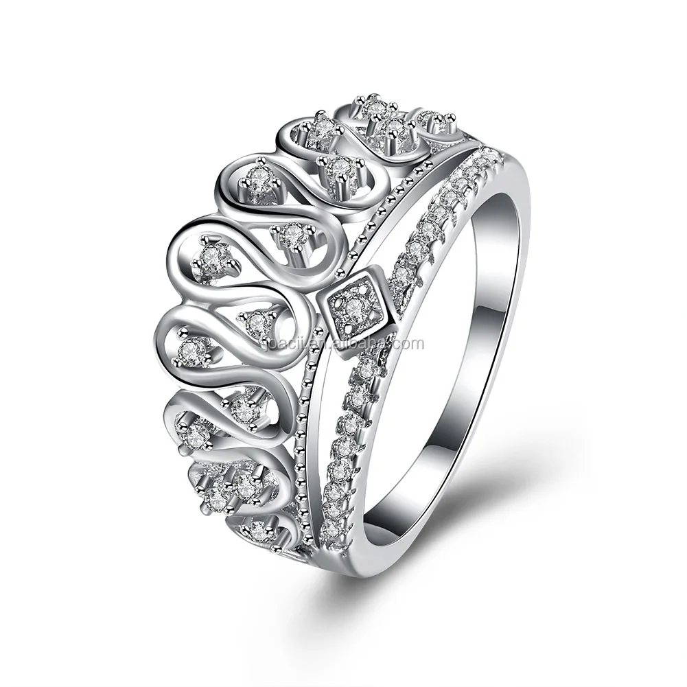S925 Sterling Silver Crown Ring Jewelry