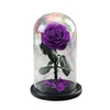 2019 Dried Eternal Roses Flowers Endless Preserved Roses Flower In Glass Valentine's Day Birthday Gift Wedding Party Decor