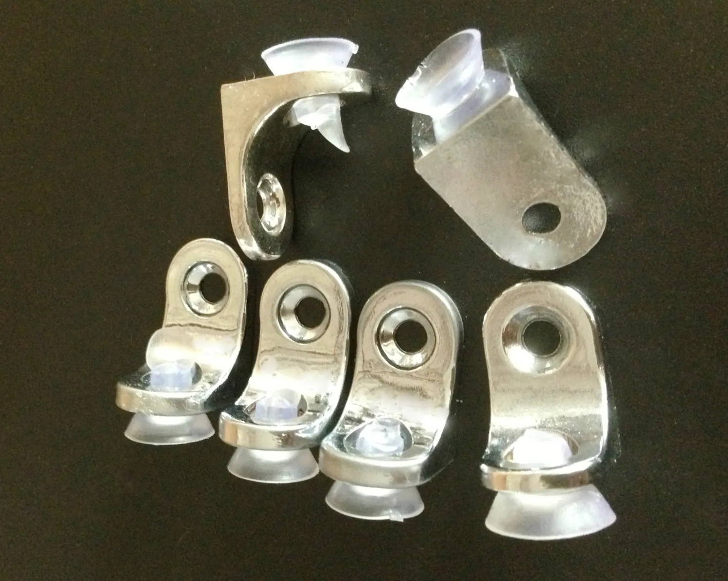 Zinc Alloy Glass Shelf Brackets Screw Shelf Supports For