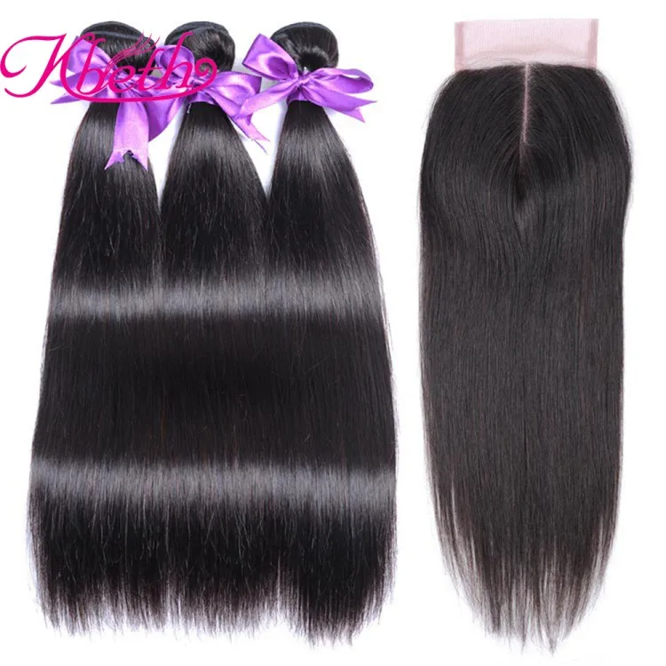 

wholesale 8A brazilian mink human hair 3 bundles with 12 inch 4*4 lace closure straight body wave hair price for sale, 1b;natural black color