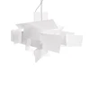 Small Big Bang Pendant Lights Suspension hanging Light Pendant lamps D65cm Modern red white art home lighting E048