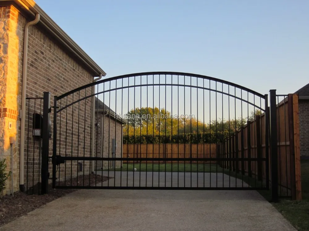 Sliding Main Gate Design / Curved Sliding Gate / Double Spear Top Gate