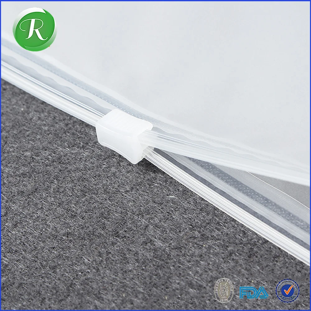 Slider Clothing Packaging Clear Plastic Slider Zipper Bags For Apparel