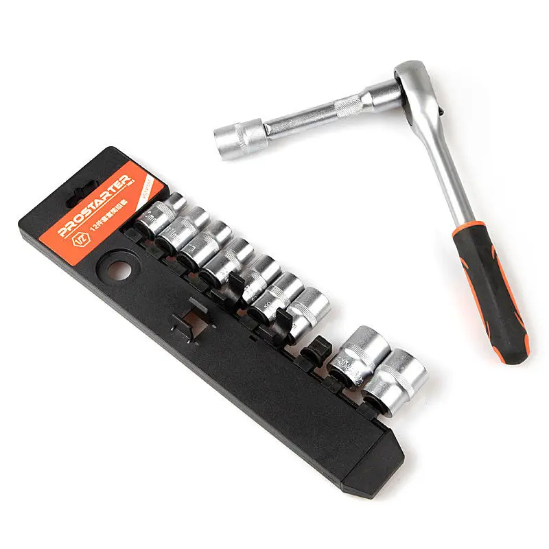 1/2" Extension Bar Holder 45 Teeth 12pcs Socket Wrench Set Hand Tool Buy Wrench Socket Set