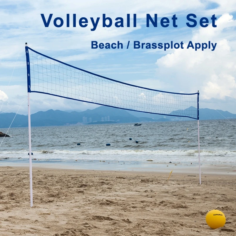 Pvc Superior Volleyball Net System Set Outdoor Volleyball Set Beach