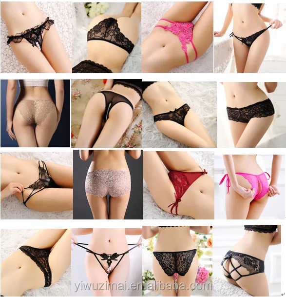 

Variety of Womens Underwear Pack T-Back Thong Bikini Hipster Briefs Cotton Lace Panties, As photo