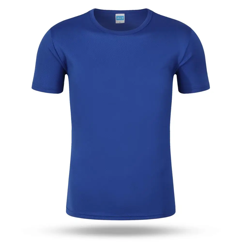 

Custom 100% Polyester gym clothing Blank solid men t-shirt, 11 colors in stock or custom colors