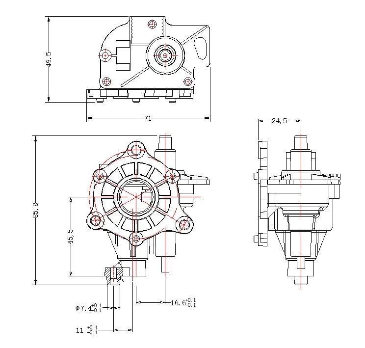 Wholesale Direct Factory Electric Fan Parts Gear Box And Function Wall