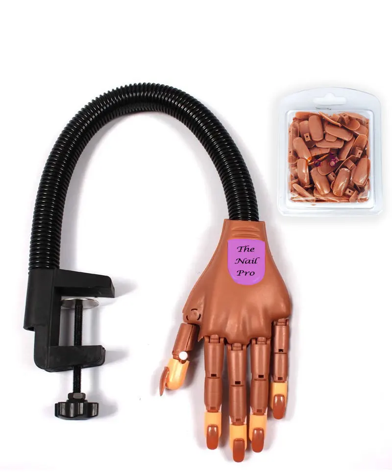 

Pro Bendable Flexible Mannequin Nail Practice Hand for nail Practice training, N/a