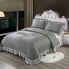 3D Design Knit woven Comfortable Double Bed Quilted Bedspread Set Luxury King Size