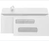 custom printed high quality double window self seal security envelopes