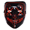 2018 Neon Halloween Mask LED Light Up Party Masks The Purge PVC Mask Glow In Dark