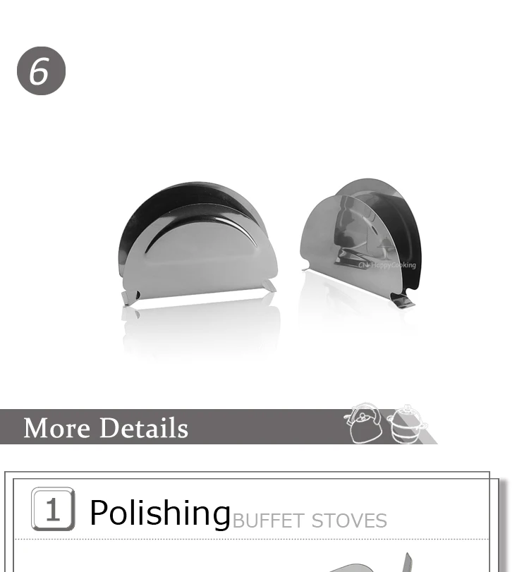 Stainless steel napkin holder for restaurant HC-02811