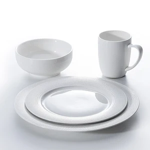 Most Popular For Hotel Wedding Plates Sets Ceramic Porcelain Dinnerware,Hotel Restaurant Dinnerware Plate/