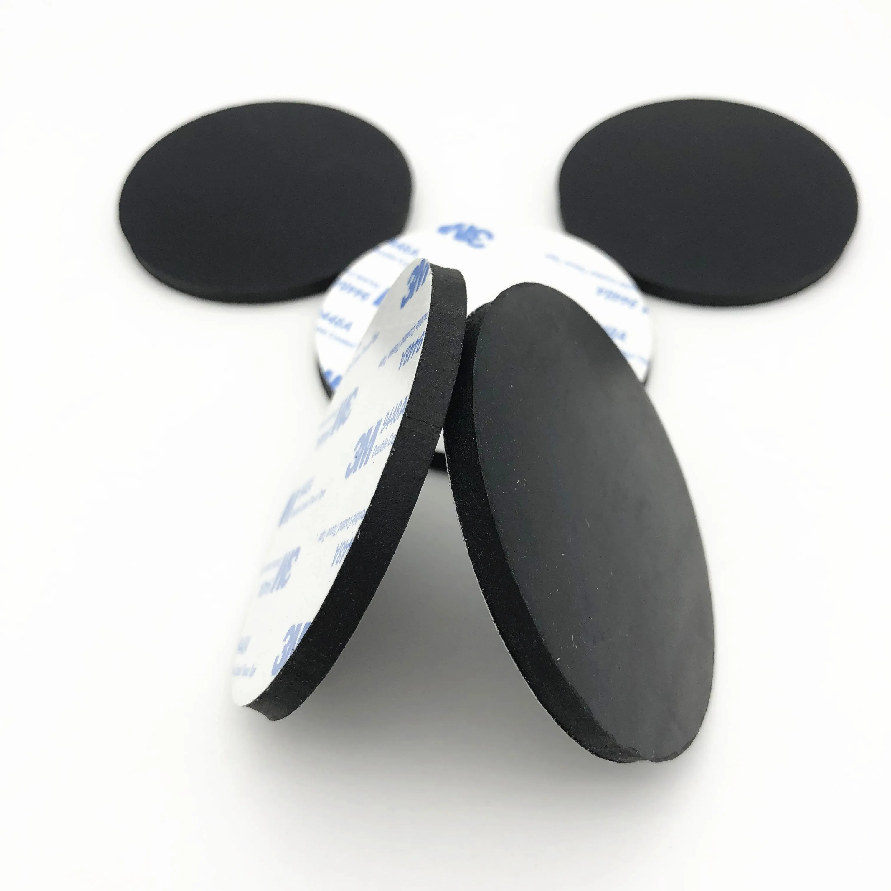 5mm Thickness 70mm Diameter Self Adhesive Silicon Antislip Pad Rubber