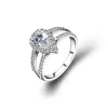 18k White Gold Engagement Moissanite Diamond Wedding Ring