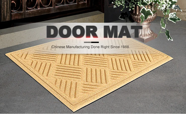 Rubber Doormat Entrance Rug Indoor Outdoor Door Shoe Scraper
